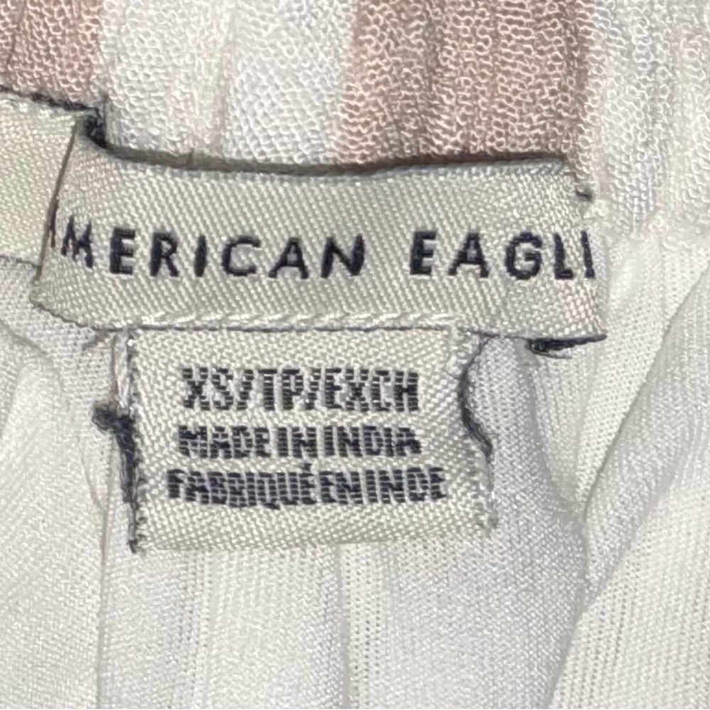 American Eagle Outfitters Beige and White Striped Pants - Picture 7 of 8